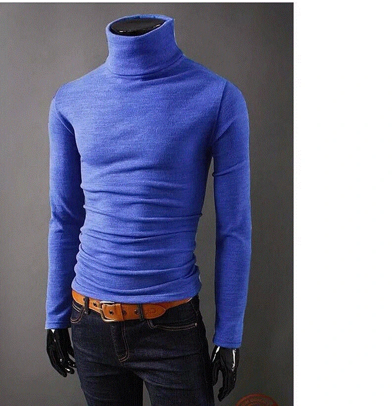 Мужской однотонный трикотаж Slim Fit Модные Свитера повседневные мужские водолазки верхняя одежда Прямая Брендовые мужские свитера Большие размеры
