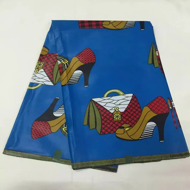Royal Blue Color African Java Wax Prints Guaranteed Pattern Super Print Fabric Real