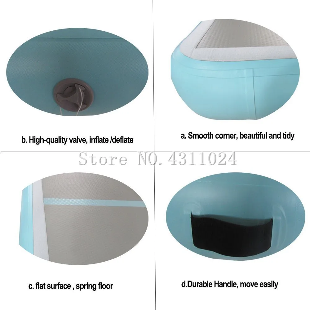 الشحن مجانا نفخ الجمباز حصيرة الهواء المتدفقة تراجع مسار المسار مجموعة الهواء الطابق حصيرة نفخ الهواء للمنزل/التشجيع
