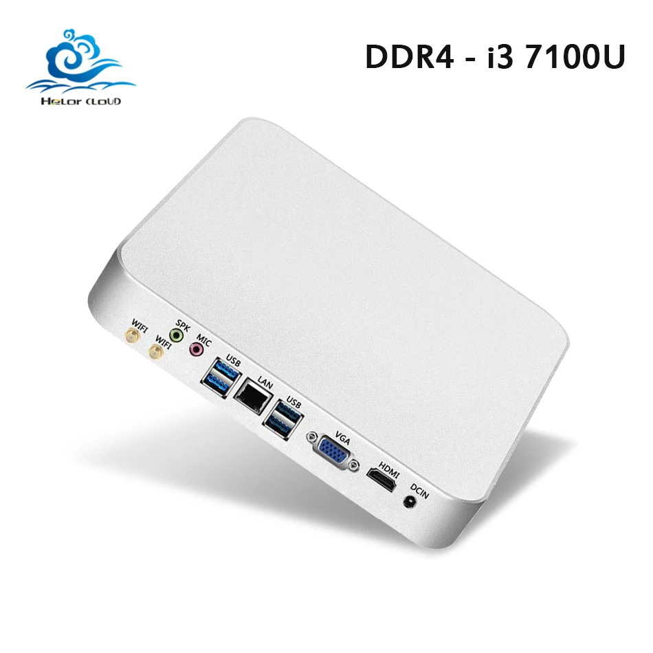 

HLY i3 Mini PC Core i3 7100U DDR4 16GB RAM 4K HD Graphics 620 Windows 10 Wifi Hdmi VGA HTPC Micro Gaming PC Mini Computer