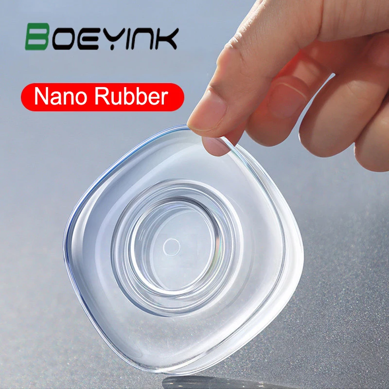 

Nano Rubber Multi-Function Phone Holder For Wall Suction Car Phone Stand Cable Winder Strong Adsorption Gel Pad Desk Sticker