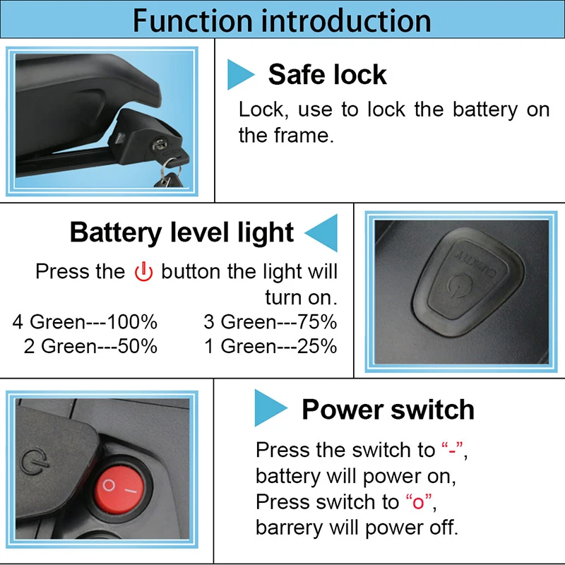 Cheap 36V 500W Ebike Battery 36V 17.5Ah 16Ah 14Ah 12.5Ah 10Ah Electric Bike Battery for Bafang BBS01 BBS02 Tongsheng TSDZ2 9