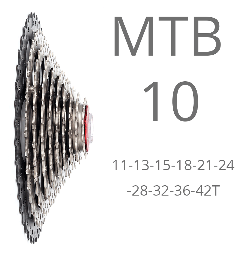 BOLANY MTB кассета 10 скоростей 11-42 т звездочки свободного хода широкое соотношение горный велосипед аксессуары для велосипеда Shimano кассета