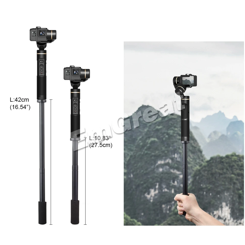 Удлинитель Pergear 27,5 см~ 42 см для DJI Osmo Mobile 2 Zhiyun Smooth 4 Smooth Q Feiyutech G6 G5 V2 WG2 Gimbals с винтом 1/4