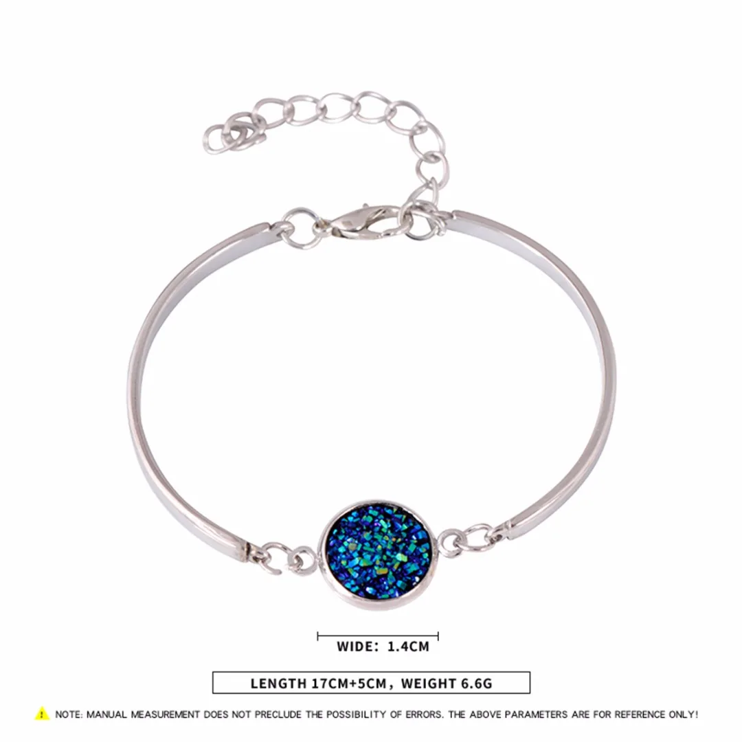 Shellhard Trendy Women Bangle Bracelet Simple Silver Gold Bling Bling  Hand Chain Wedding Jewelry Girls Children Valentine Gift