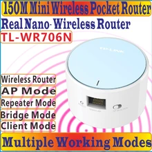 [Китайский прошивки] TP-LINK Портативный Беспроводной Wi-Fi ретранслятор сеть Маршрутизатор мини-маршрутизатор Диапазон Expander с RJ 45 Порты и разъёмы WAN/LAN