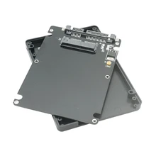 1," Micro SATA 7+ 9 pin SSD To 2,5" SATA 22pin Чехол-адаптер для жесткого диска черный