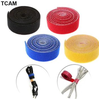 

Reusable Nylon Fastening Cable Ties Bandage 1M Bobbin Winder Organizer Strap