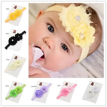 

36pcs Flower Hair bow headband Newborn Photo Prop Headbands hair flower hair accessories for Cheap Head Wear