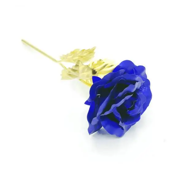 День Святого Валентина креативный подарок 24 к фольга покрытием Розовое золото роза длится навсегда любовь свадьба сувенирное украшение Прямая - Цвет: B