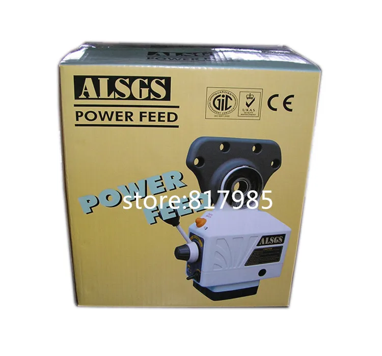 Power Table Feeder X Y axis AL-410S 220V 110V Vertical Power feed 550in-lb 200RPM auto for milling machine
