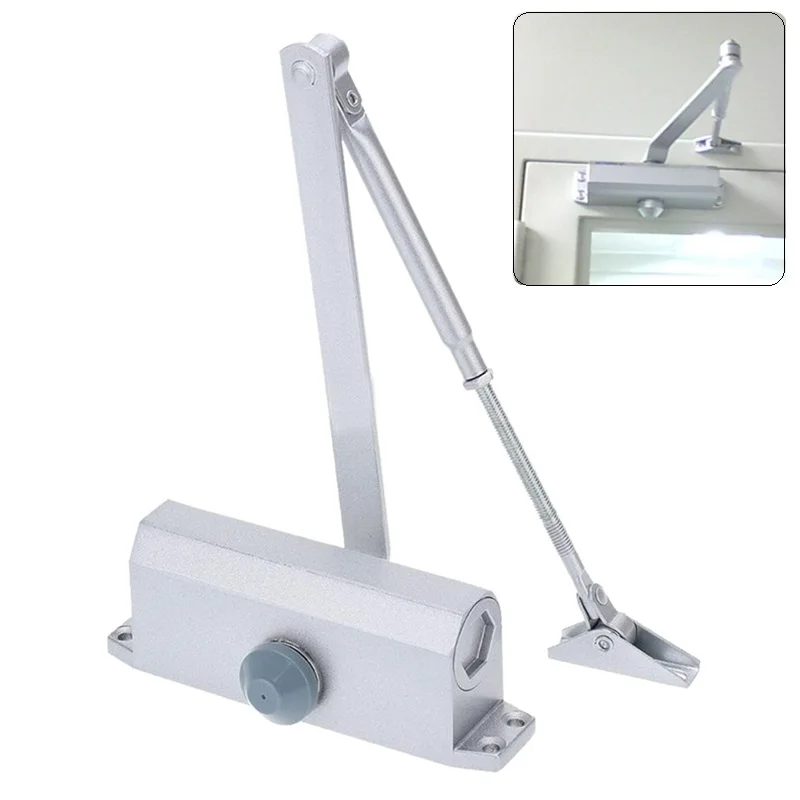 

Automatic Door Closers Adjustable Closing/Latching Speed AluminiumSecurity System for Left and Right Hand Doors 25-45Kg 900mm