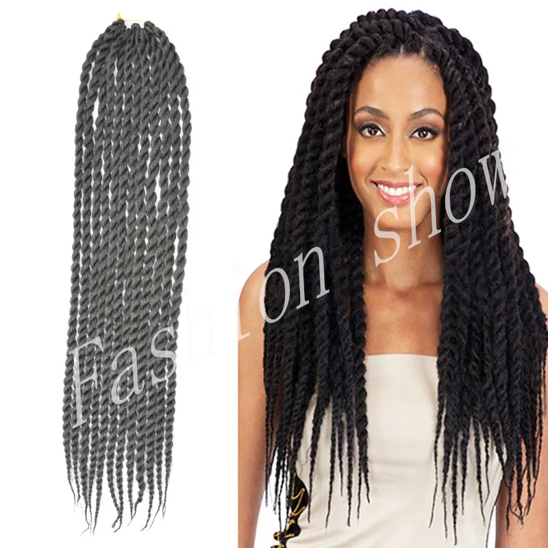 Havana Mambo Twist Crochet Hair 22inch1b100g Extensions Braiding