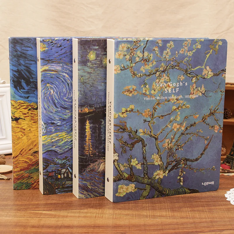 

Notebook Van Gogh Illustrator Planners Bullet Journal Stationery Replaceable Book Business Meeting Record A5 Paper Diary Notepad