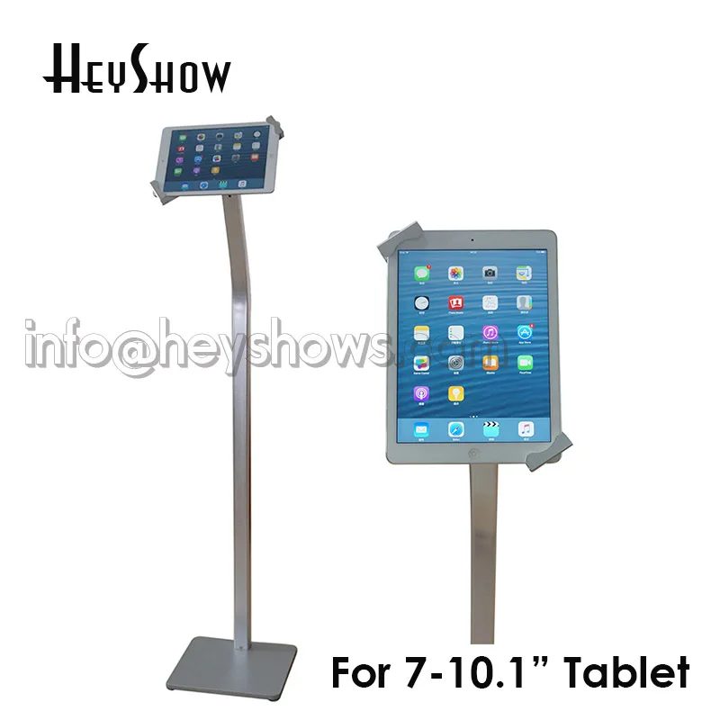 Flexible tablet seurity floor stand Ipad display bracket Samsung tablet