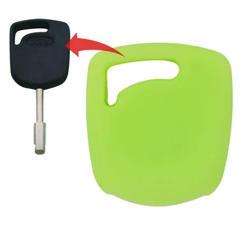 

MICOCHE Soft Hand-Feel Silicone Car Key Case Cover for For Ford Focus Mondeo KA Fiesta Jaguar XJ8 Transit Connect Auto Key Chain