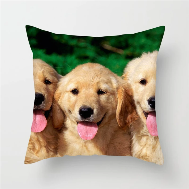 

Fuwatacchi Cushion Cover Decorative Cute Duck Dog Tiger Giraffe Throw Pillows Cover Home Sofa Car Decorative Pillows Case