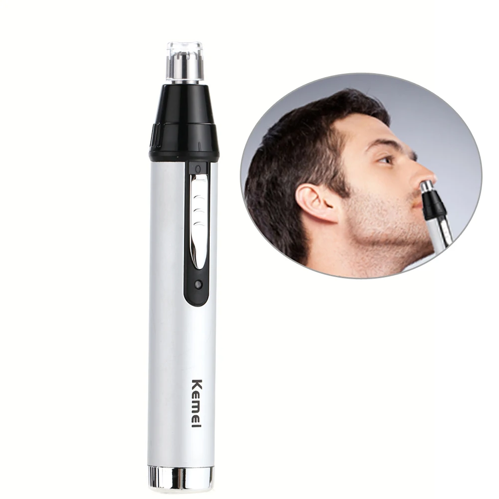 

Kemei KM-6651 Rechargable 3 in1 Nose Trimmer for Men Hair Removal Face Eyebrow Ear Trime Beard Hair Shaver Face Care Device
