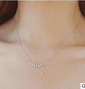 Cubic Zirconia CZ Leaf Branch 