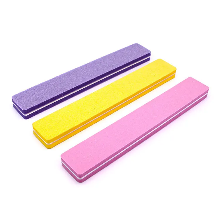 

10pcs/lot nail file sponge rectang-shaped nail buffer file washable 100/180 nail buffer for nail finger polish at free shippi