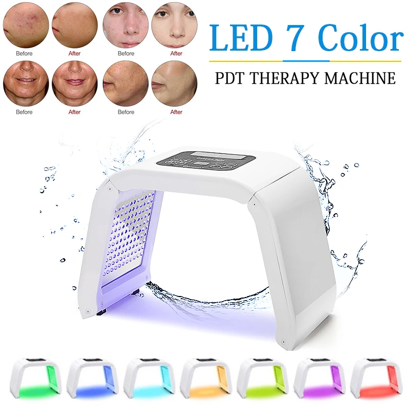 

7 Color LED PDT Light Skin Care Beauty Machine LED Facial Mask PDT Therapy For Skin Rejuvenation Acne Remover Anti-wrinkle