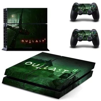 

Game Outlast PS4 Skin Sticker Decal for Sony PlayStation 4 Console and 2 Controller Skin PS4 Sticker Vinyl Accessory