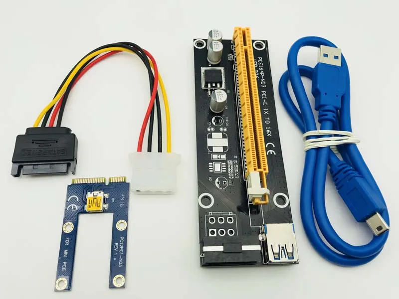 USB 3,0 PCIe 1x для PCI Express x16 Riser Card для ноутбука внешняя видеокарта GDC Miner mini PCIe для PCI-e слот для BTC Mining