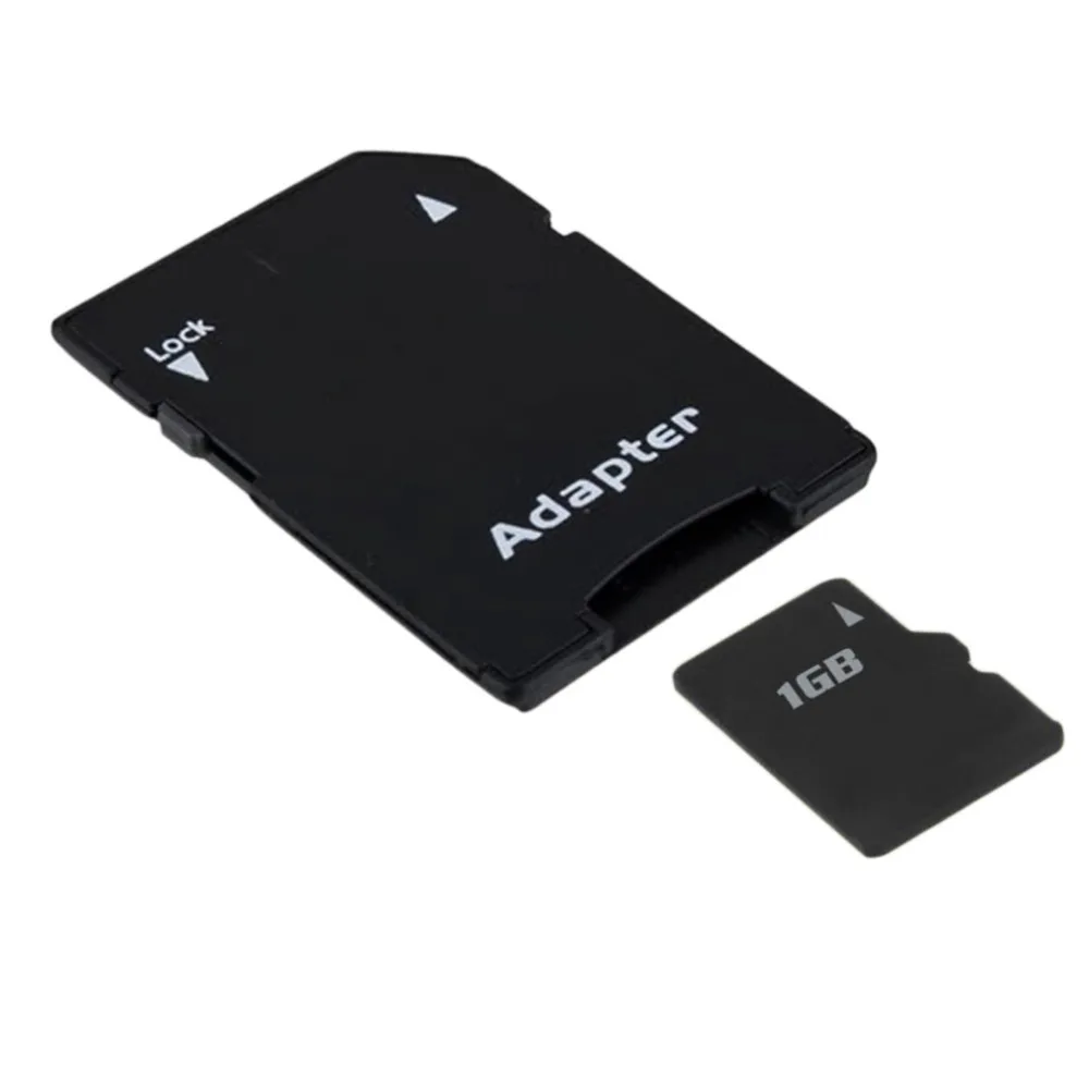 

Black Full Size 31*23*2mm Lockable to Protect Contents TF T-Flash Trans-flash Card to Memory Card Convert Adapter