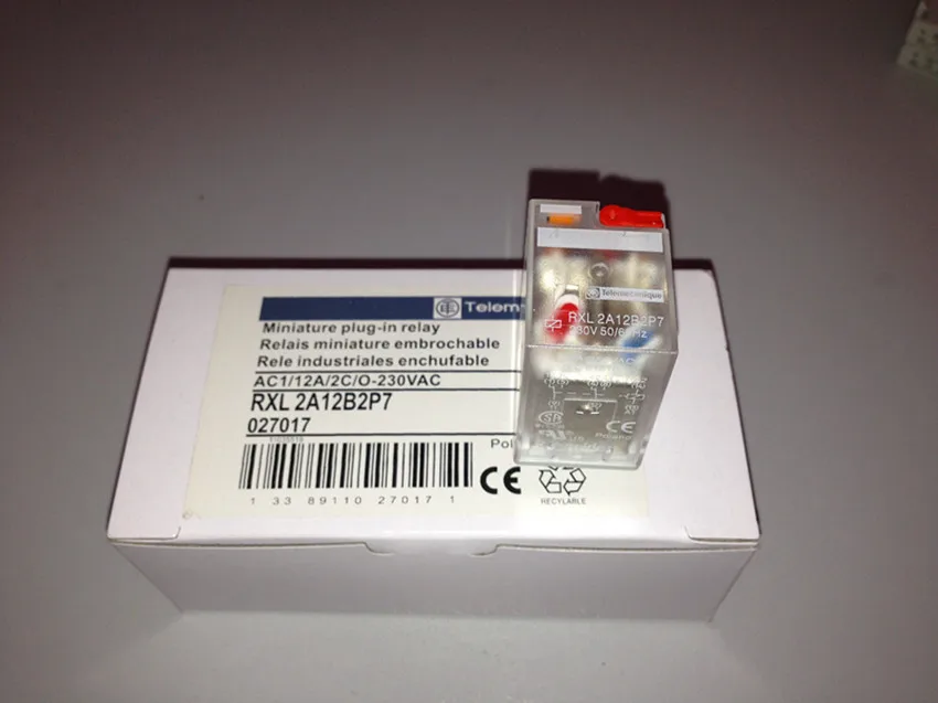 Spot the old inventory Schneider relays RXL2A12B2BD