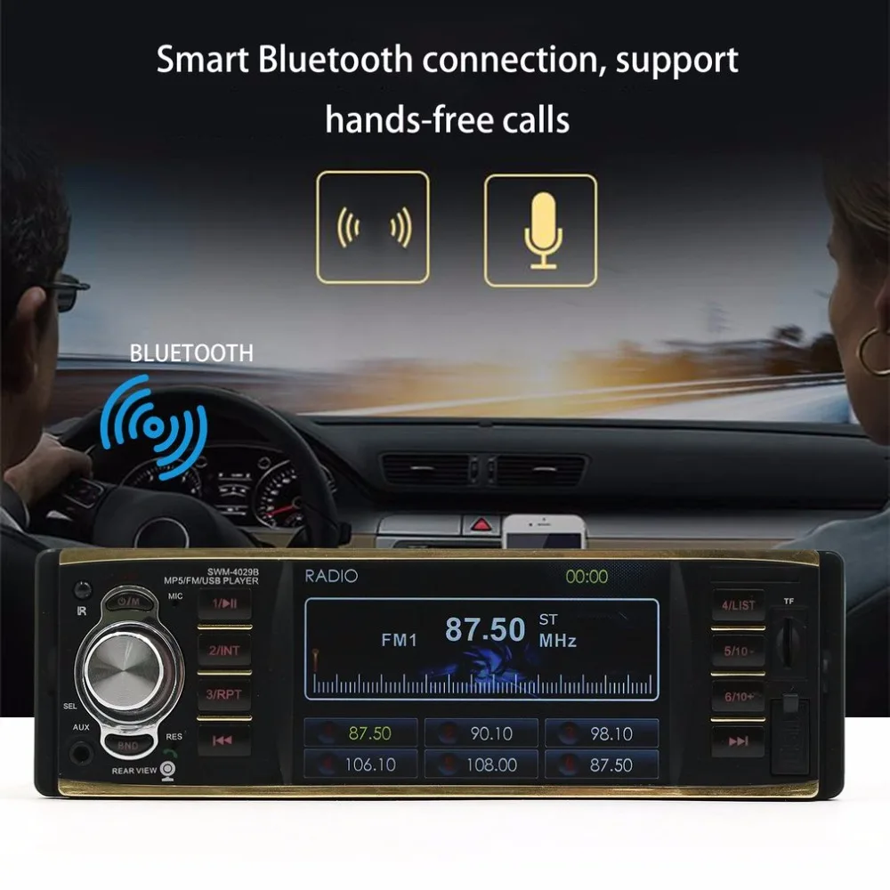 

Dropship 4 Inch Car MP5 Player HD Display Bluetooth Parking Assistance System Music Player Support TF Card FM Radio Hands-free