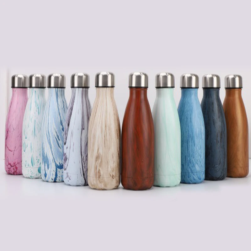 Best 500ML Water Bottle Stainless Steel portable thermoses Vacuum Insulated Flask Thermal Sport Chilly Hot Cold Cup