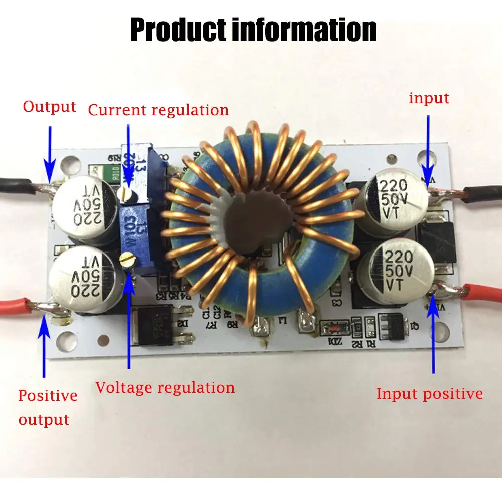 DC-DC, 250 Вт, 10-50 в, 10 А, неизолированный Повышающий Модуль, Регулируемый повышающий преобразователь, постоянное напряжение, ток, светодиодный повышающий драйвер