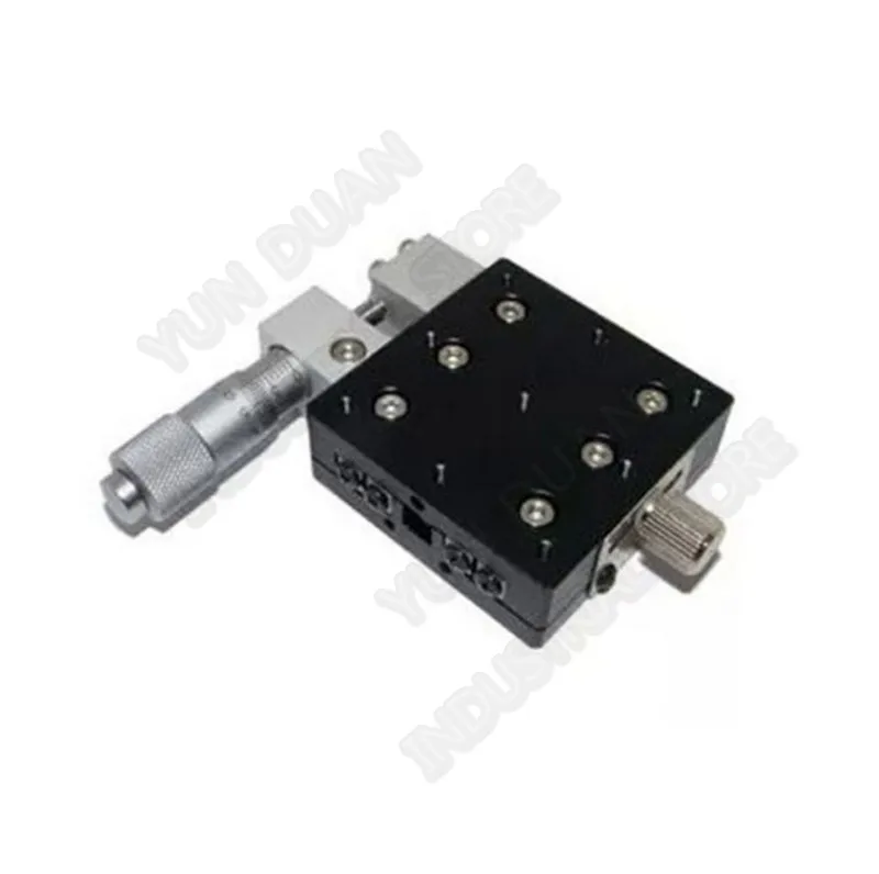 

X Axis 50*50mm Manual Micrometer Sliding Table Displacement Trimming Platform Cross Roller Guide Way Linear Stage High precision