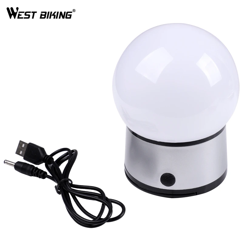 Best WEST BIKING Bike Lights Ultralight Mini LED Camping Lantern Waterproof Outdoor Tents Flashlight Night Hanging lamp Cycling Light 2