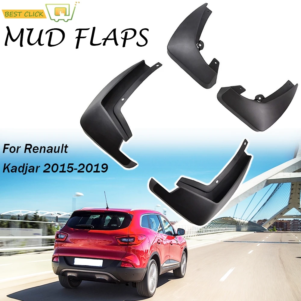 

Set Molded Mud Flaps For Renualt Kadjar 2015-2019 Mudflaps Splash Guards Mud Flap Mudguards Fender Front Rear