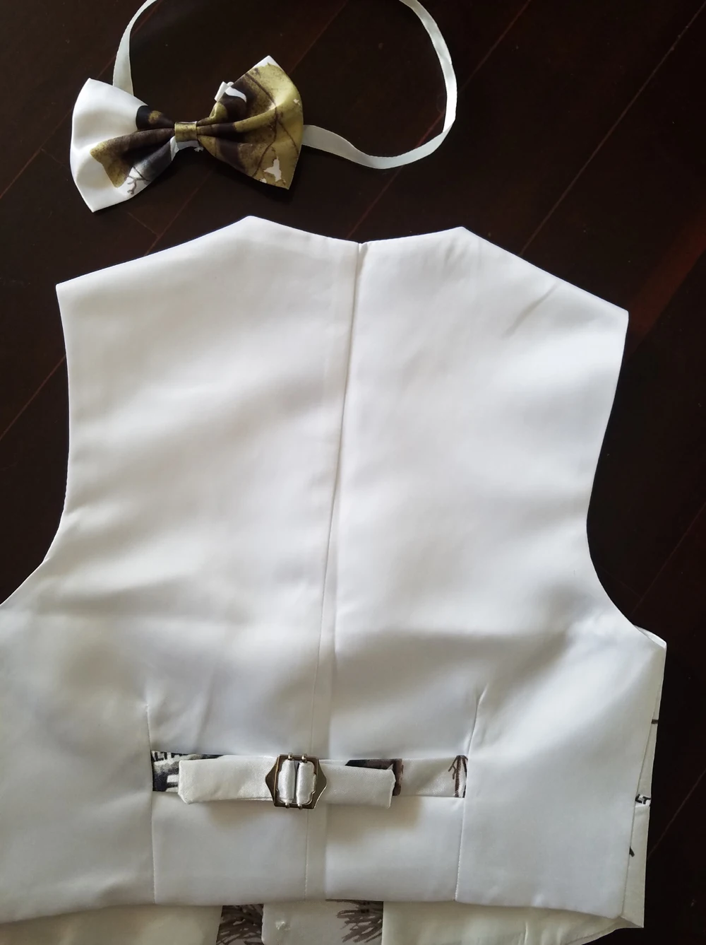 white realtree kid tuxedo vests camouflage formal wedding vest for boy custom make free shipping