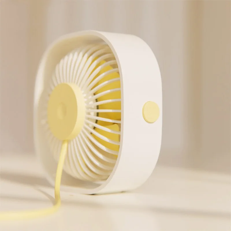  360 Rotatable Mute USB Fan Pink Mini Desk Fan Has An Adjustable 3 Speed Silent Design Brushless Mot
