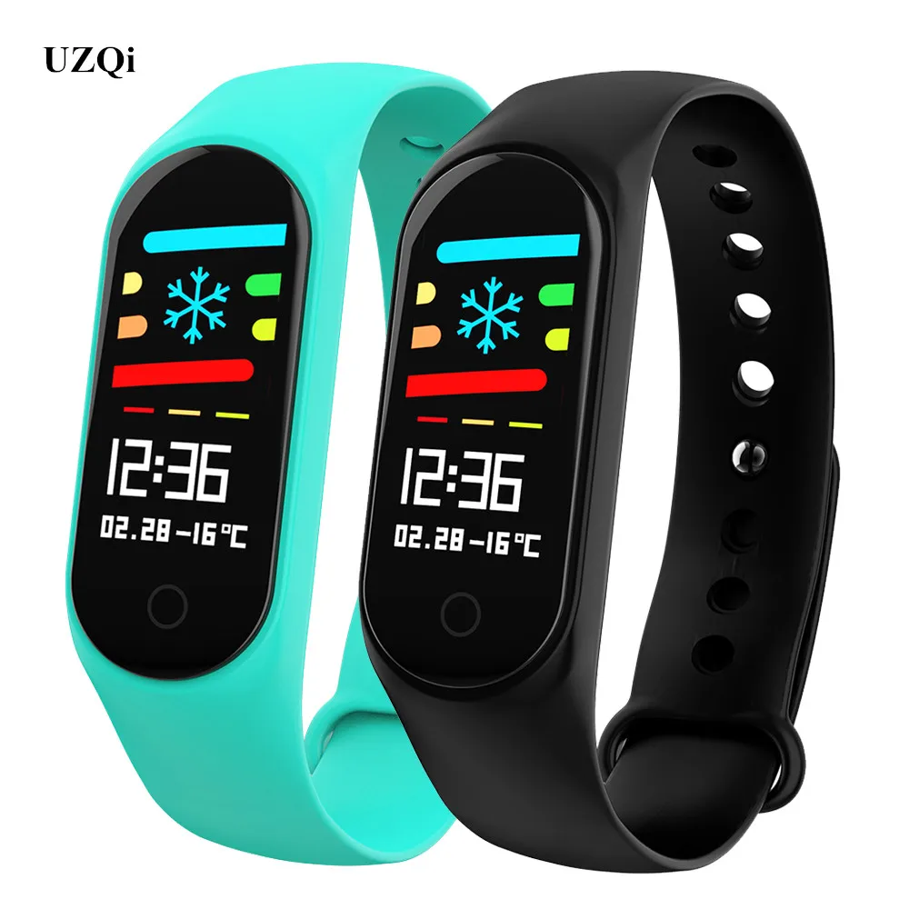 

UZQi Smart Wristband Fitness Activity Tracker Waterproof Blood Pressure Heart Rate Bluetooth Smart Bracelet Tracker PK Mi Band 3