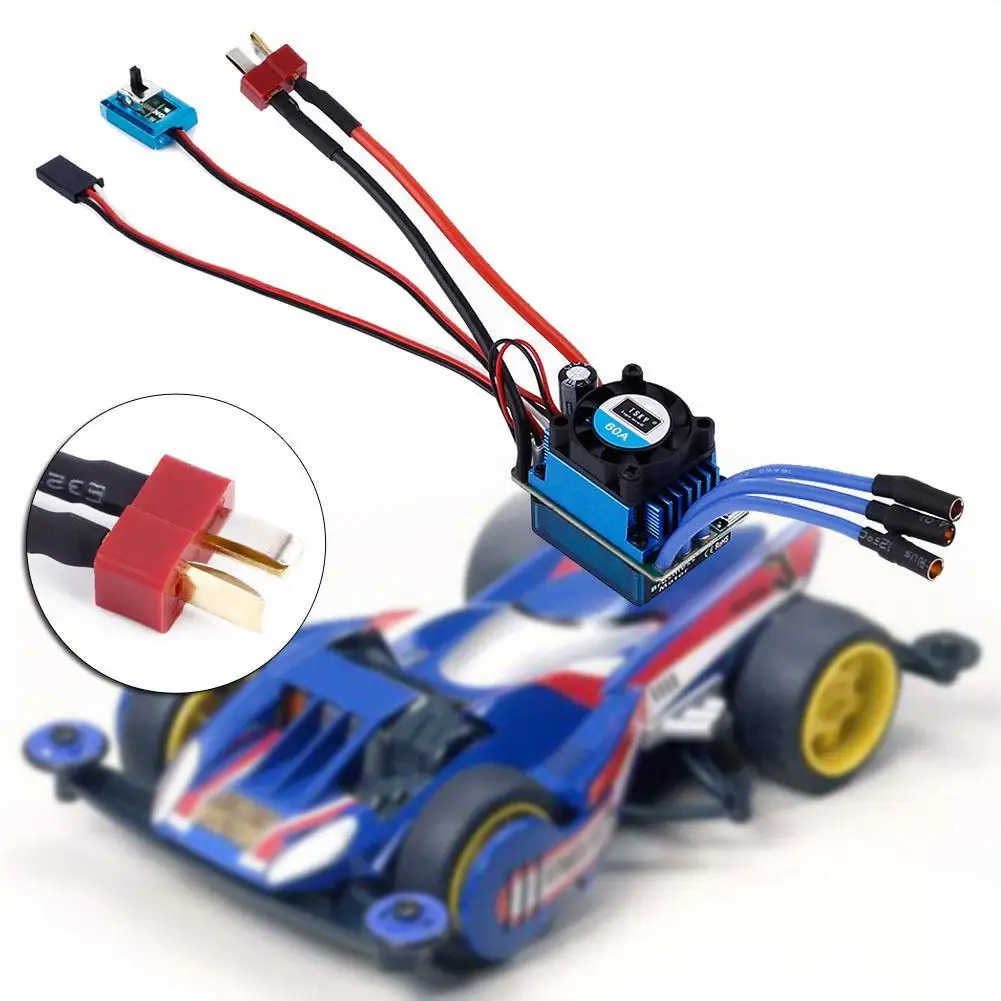 Racing 60A ESC Brushless Electric Speed Controller For 110 RC Car Truck 2016 A676in Parts