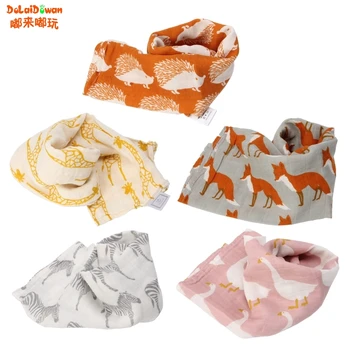 

60x60cm Baby Cotton Towels Scarf Boy Girl Handkerchief Bathing Feeding Face Washcloth Food burp Clean cloths