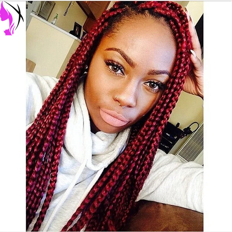 Fashion Black Women 99j Burgundy Brazilian Hair Lace Front