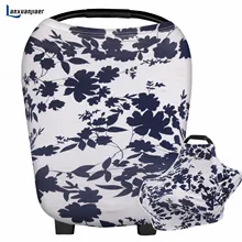 Чехол для грудного вскармливания для маленьких девочек с цветочным рисунком для балдахин на автолюльку, корзину для покупок, чехлы для стульев и колясок