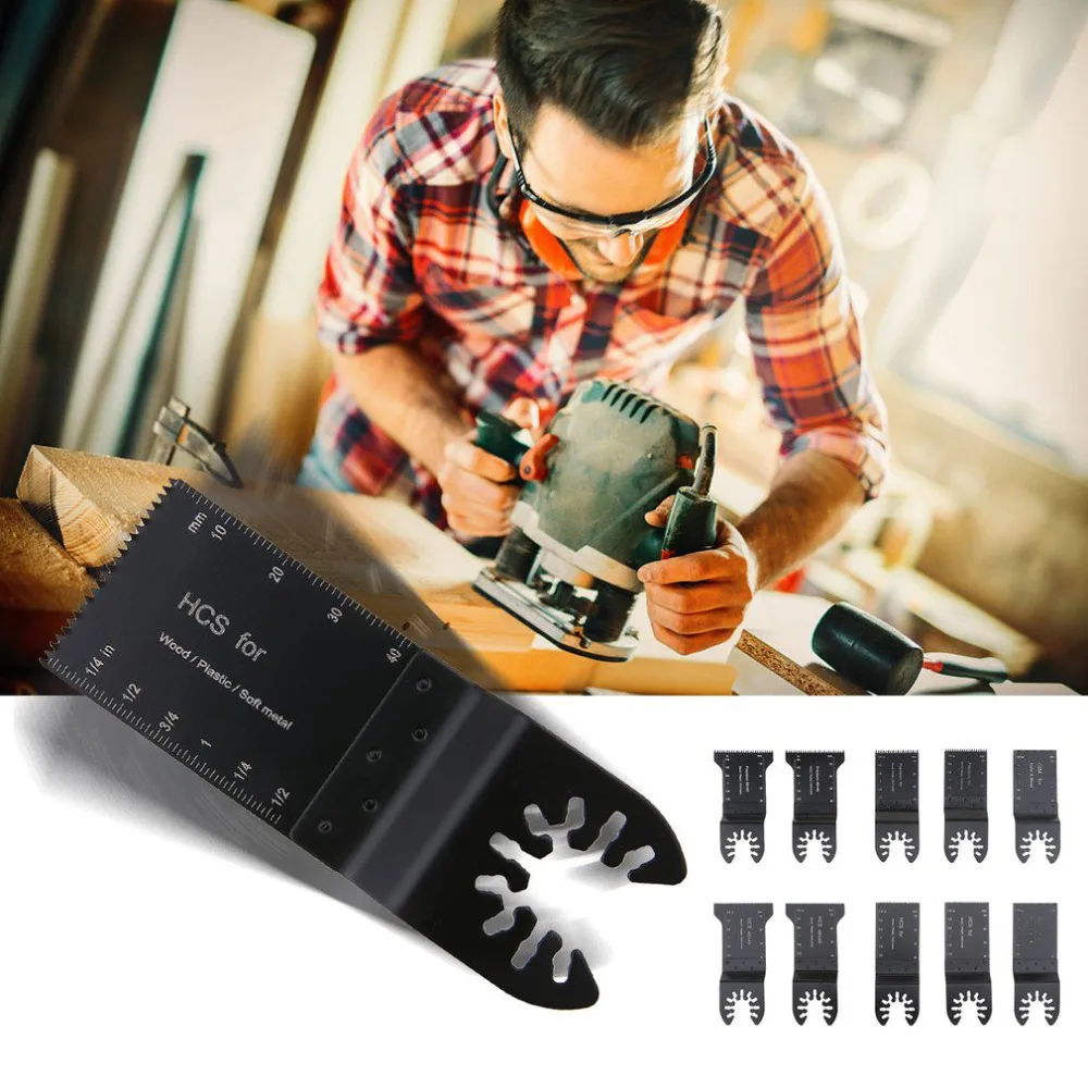 10 шт. Multimaster пильный диск Осциллирующий роторный Мультитул для резки древесины шлифовальный Полировочный Набор для резки встроенного дерева качество