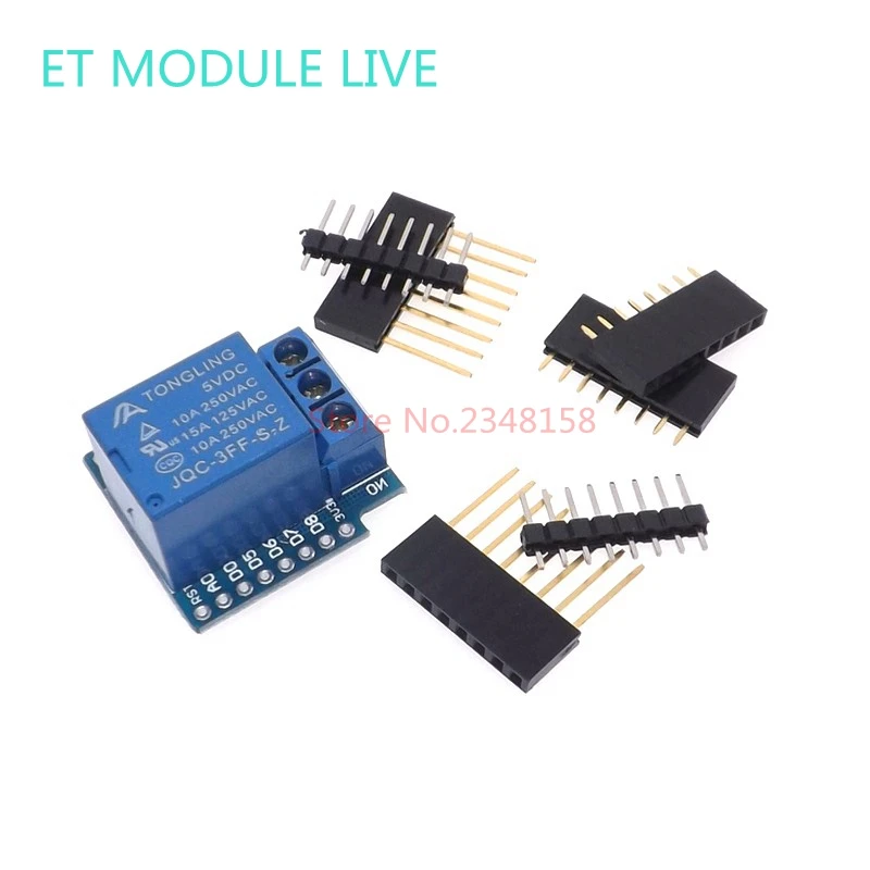 Релейный модуль для D1 MINI 5V триггер высокого уровня Один 1 канальный релейный