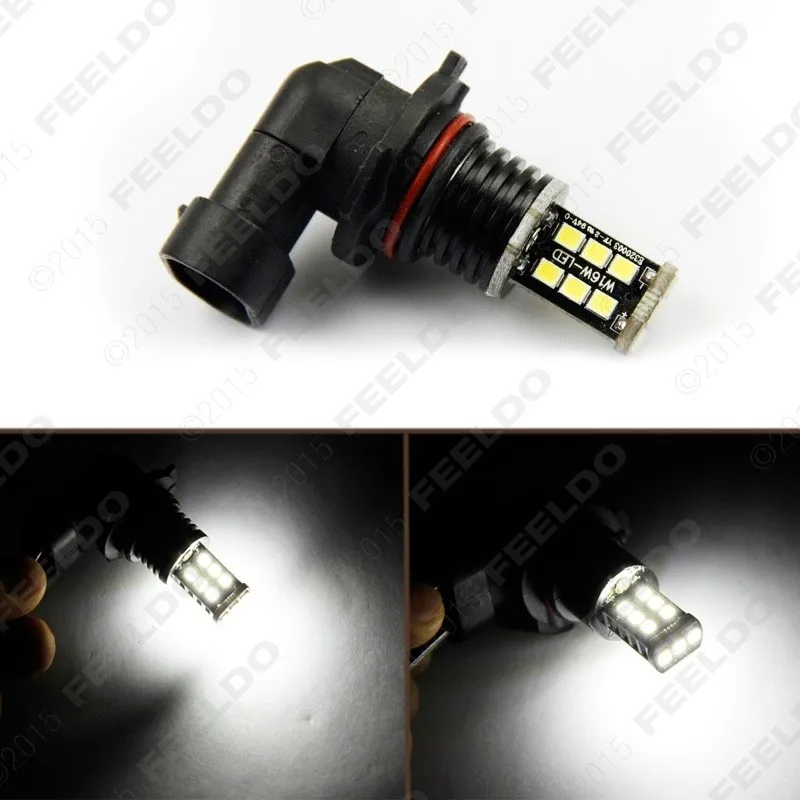 FEELDO 2 шт 12 V DC автомобиль/Грузовик Белый 9005 15SMD 2835-чип Led противотуманная световая фара лампы# FD-3109