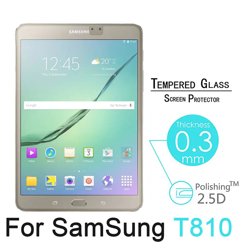 HD закаленное стекло для samsung Galaxy Tab S2 9,7 дюймов T810 T813 T815 T819 протектор экрана планшета 2.5D Премиум Защитная пленка 9H