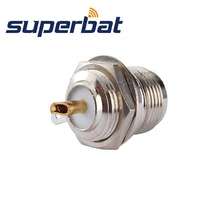 Superbat 10 шт. РФ разъем N Переднее Крепление Штекерная перегородка с припоем чашки