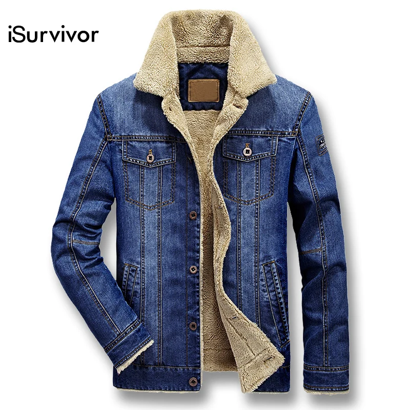 ISurvivor 2021 мужские джинсовые куртки пальто Jaqueta Masculina повседневные Модные