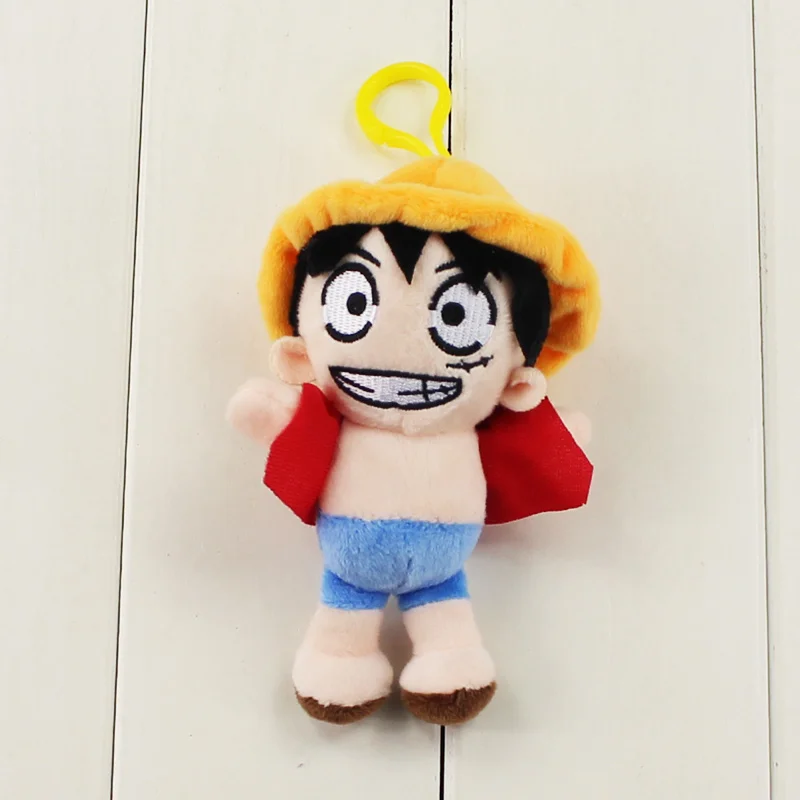 2 стиля 12 см аниме цельная Обезьяна D Luffy мини плюшевая игрушка кукла с кольцом