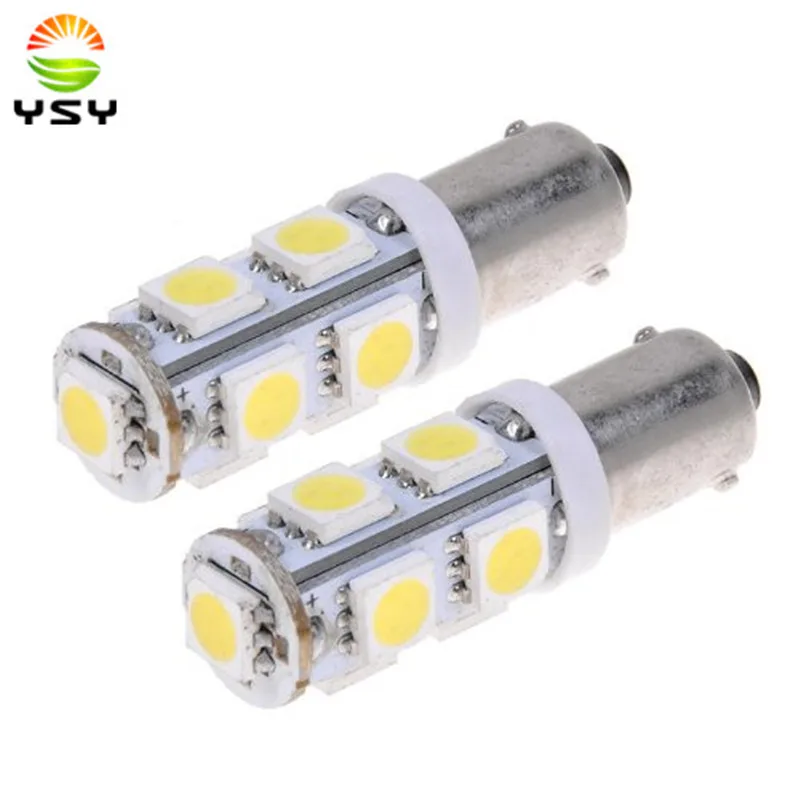 500 шт. BA9S 5050 9SMD 9LED 12 В W5W T4W резервные лампы лампа с клиновидным боковым внутренним